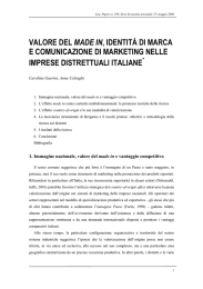 valore del made in, identità di marca e comunicazione di marketing