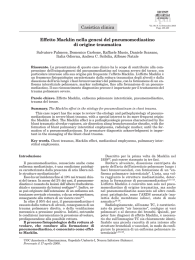 Effetto Macklin nella genesi del pneumomediastino di origine