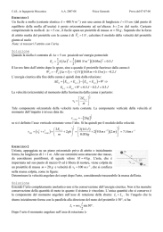 Un fucile a molla (costante elastica 400 k N m = ) con una canna di