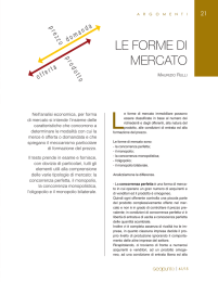 LE FORME DI MERCATO