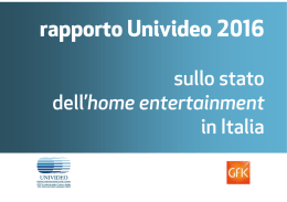 Rapporto Univideo 2016