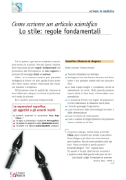 Lo stile - Il Pensiero Scientifico Editore