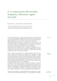 8. La maturazione del cervello: tempistica, direzione, regole