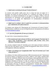 6 - LAUREANDI 1. Quali sono le sessioni previste per l`esame di