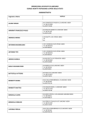 Amministrativo - Ordine degli Avvocati di Lanciano