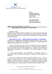 Spett.le Consiglio dell`Ordine degli Avvocati di Trento. Largo