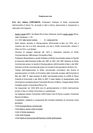 CV Prof. Sabino Fortunato