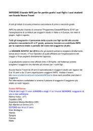 INPSIEME il bando INPS per partire gratis con Scuola Nuova Travel