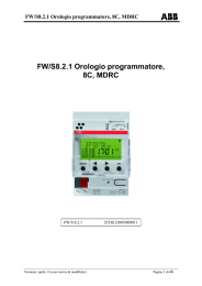 FW/S8.2.1 Orologio programmatore, 8C, MDRC