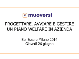 Muoversi: Progettare, avviare e gestire un piano Welfare in