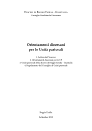 Orientamenti diocesani per le Unità pastorali