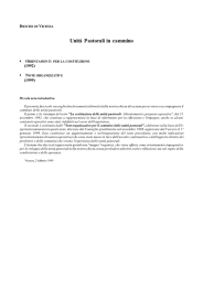 Unit&agrave; Pastorali in cammino