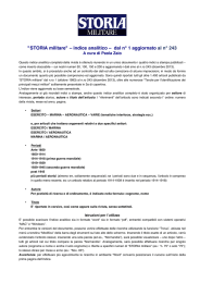 analitico dal n° 1 al n° 243 - Societa Italiana Storia Militare