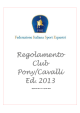 Regolamento Club 2013