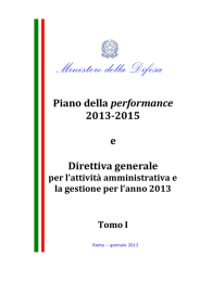 Ministero della Difesa - Portale della Performance