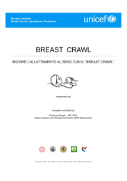 INIZIARE L`ALLATTAMENTO AL SENO CON IL “BREAST CRAWL”