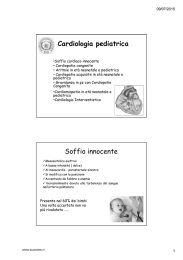 Cardiologia pediatrica Soffio innocente