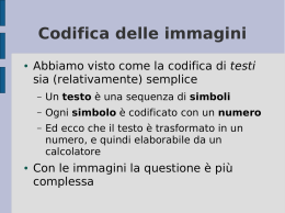 Codifica delle immagini