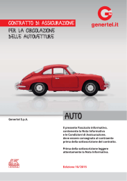 Fascicolo informativo auto – Genertel