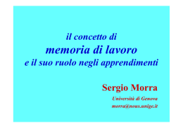 memoria di lavoro