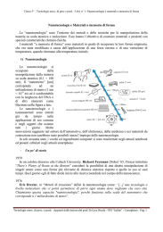 Nanotecnologie e Materiali a memoria di forma_sito