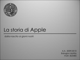 La nascita di Apple