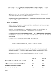 Le Donne e Il Lungo Cammino Per Il Riconoscimento Sociale