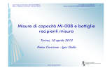 Misure di capacità MI-008 e bottiglie recipienti misura