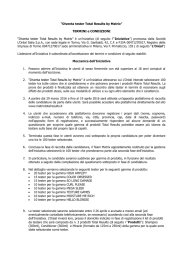 “Diventa tester Total Results by Matrix” TERMINI e CONDIZIONI