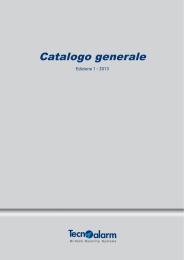 Catalogo Generale Tecnoalarm 2013