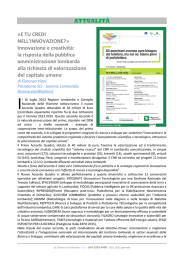 ATTUALIT&Agrave; &laquo;E TU CREDI NELL`INNOVAZIONE?&raquo; Innovazione e