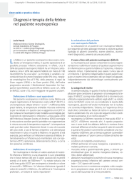 Diagnosi e terapia della febbre nel paziente neutropenico