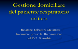 Gestione domiciliare del paziente respiratorio critico