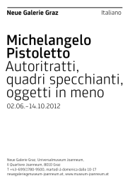 Michelangelo Pistoletto Autoritratti, quadri specchianti, oggetti in meno