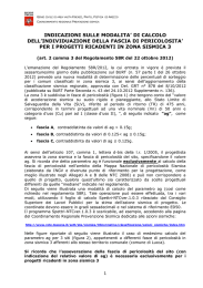 Indicazioni per il calcolo fascia di pericolosit&agrave;