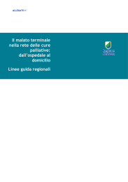 Il malato terminale nella rete delle cure palliative: dall`ospedale al