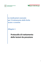 Protocollo di trattamento delle lesioni da pressione