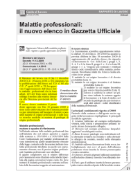 Malattie professionali