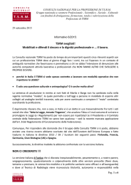 Info Professione TSRM 6-2015 TSRM Svegliati! Mobilitati e difendi