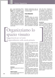 Organizziamo lo spazio vissuto