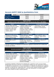 Garanzia SAFETY RIDE by Quellidellelica Point