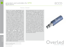 generators and controllers for DMX applications ECCO