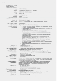 CURRICULUM VITAE CERVI VITTORIA INFORMAZIONI PERSONALI