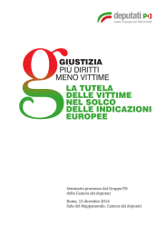 la tutela delle vittime nel solco delle indicazioni europee