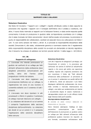 rapporti con i colleghi - Ordine degli Avvocati di Imperia