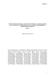 TIVG - Autorità per l`energia elettrica e il gas