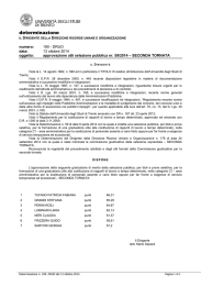 Approvazione Atti - II TORNATA - Universit&agrave; degli Studi di Trento