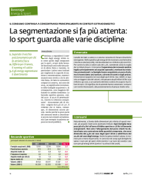 La segmentazione si fa più attenta: lo sport guarda alle