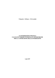 Le intersezioni stradali e le nuove Norme funzionali e geometriche