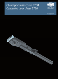 Chiudiporta nascosto 5750 Concealed door closer 5750